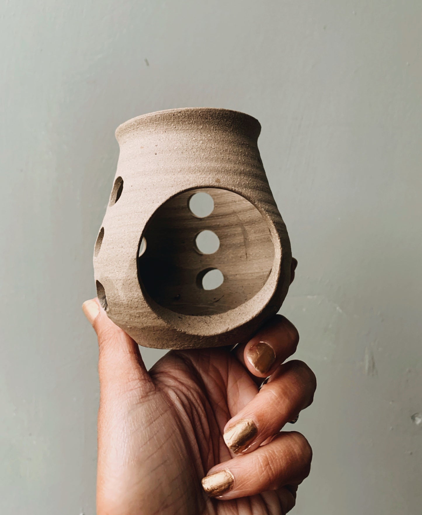 Rustic Hand~thrown Ceramic Holder