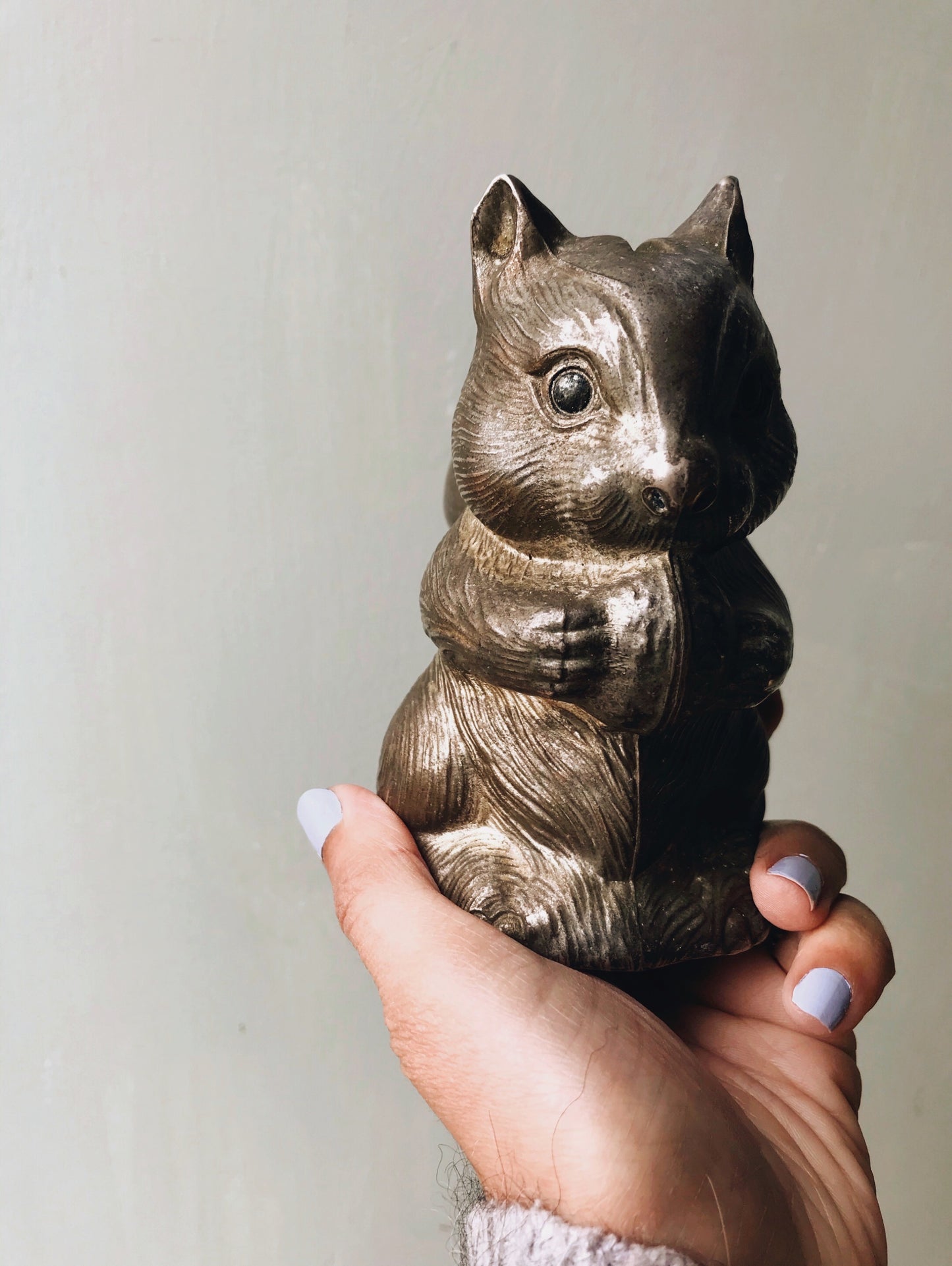 Antique Squirrel Money Pot - Stone & Sage 