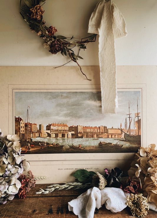 Extra Vintage Old London Bridge Print (UK shipping only)