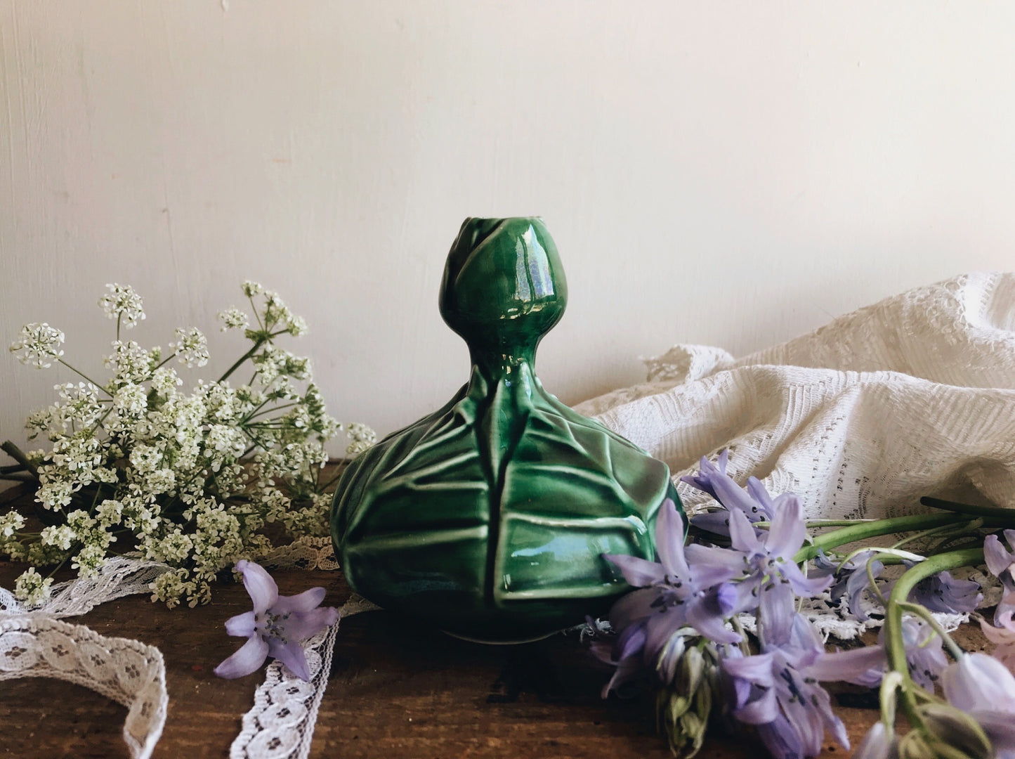 Vintage Green Botanic Vase