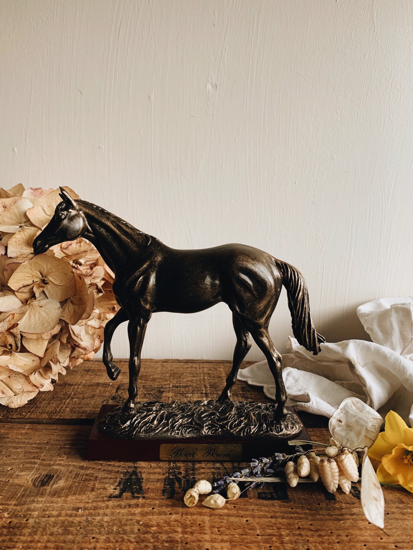 Vintage Red Rum (horse) Ornament