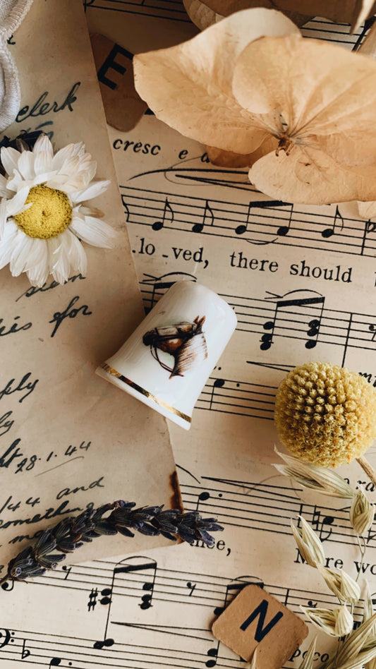 Vintage Horse Thimble