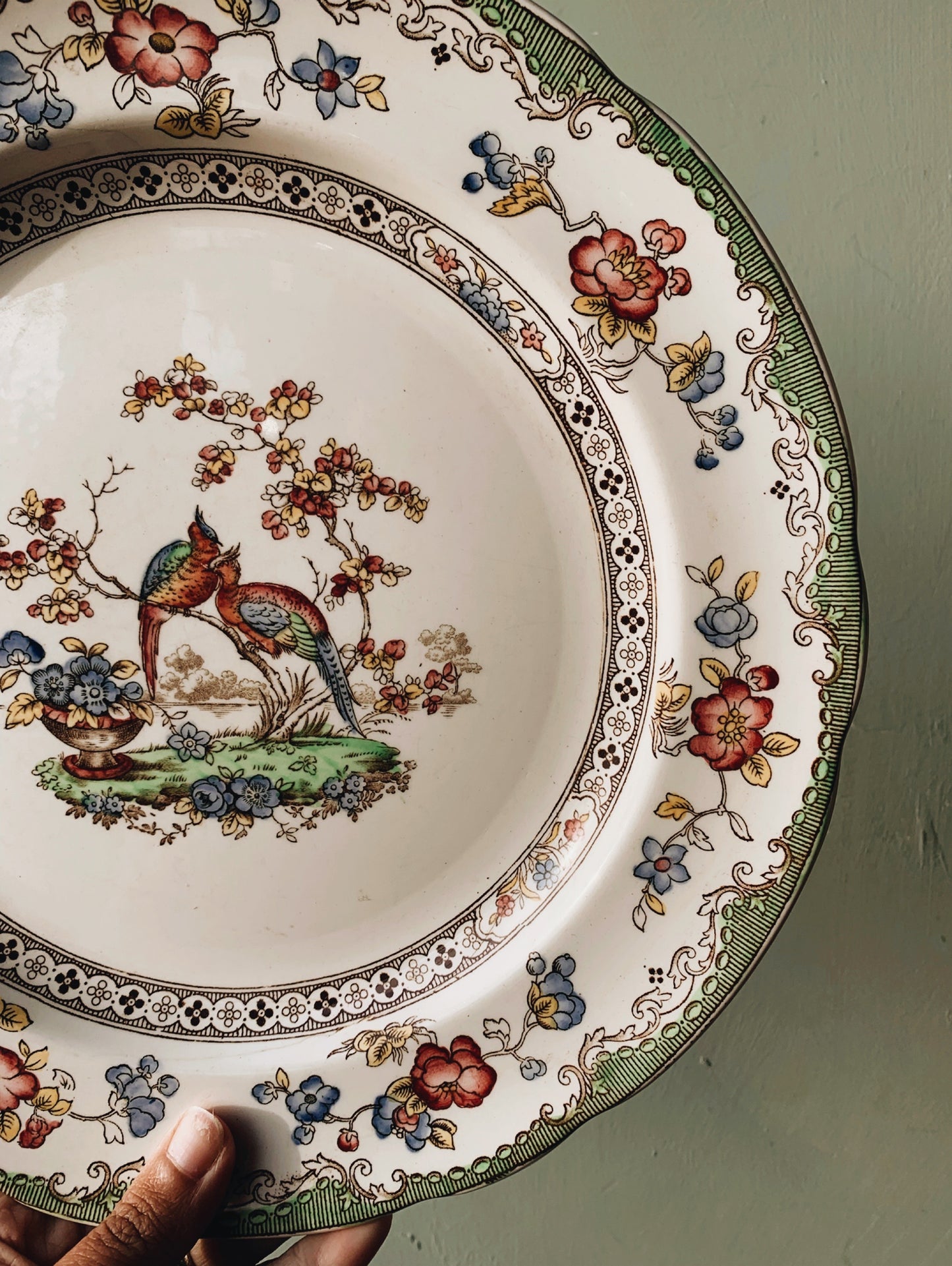 Antique Spode “Bridal Veil” Plate