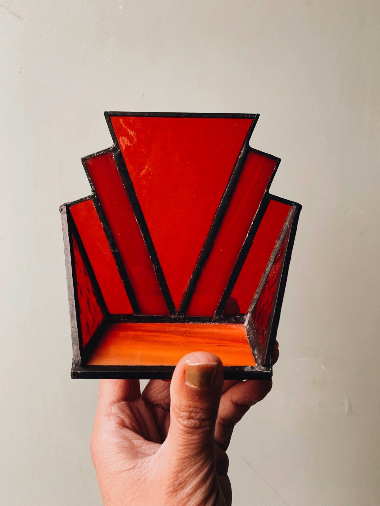Art Deco Stained~glass Holder
