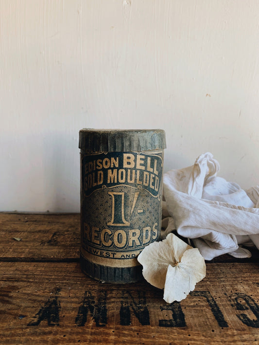 Vintage Moulded Phonograph Cylinder Records Case