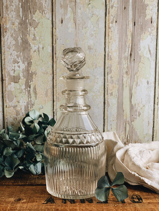 Antique Glass Decanter (carafe)