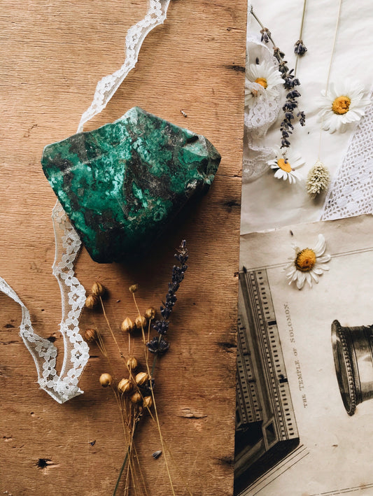 Vintage Green / Turquoise Crystal