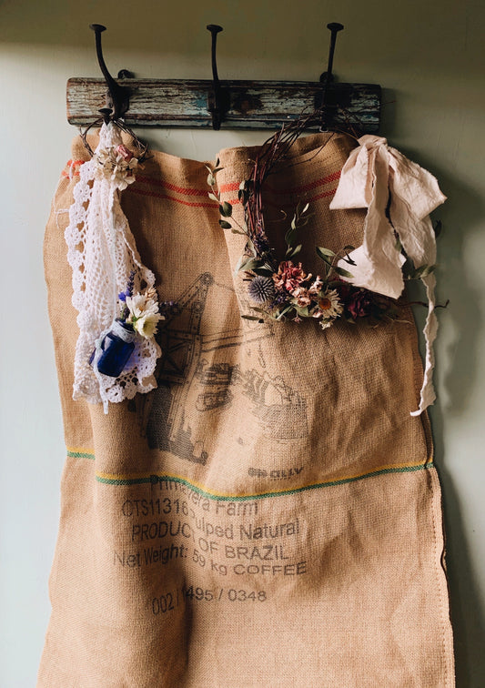 Vintage Brazilian Coffee Beam Sack