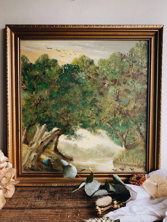 Rustic Suffolk Oil Painting (UK shipping only)