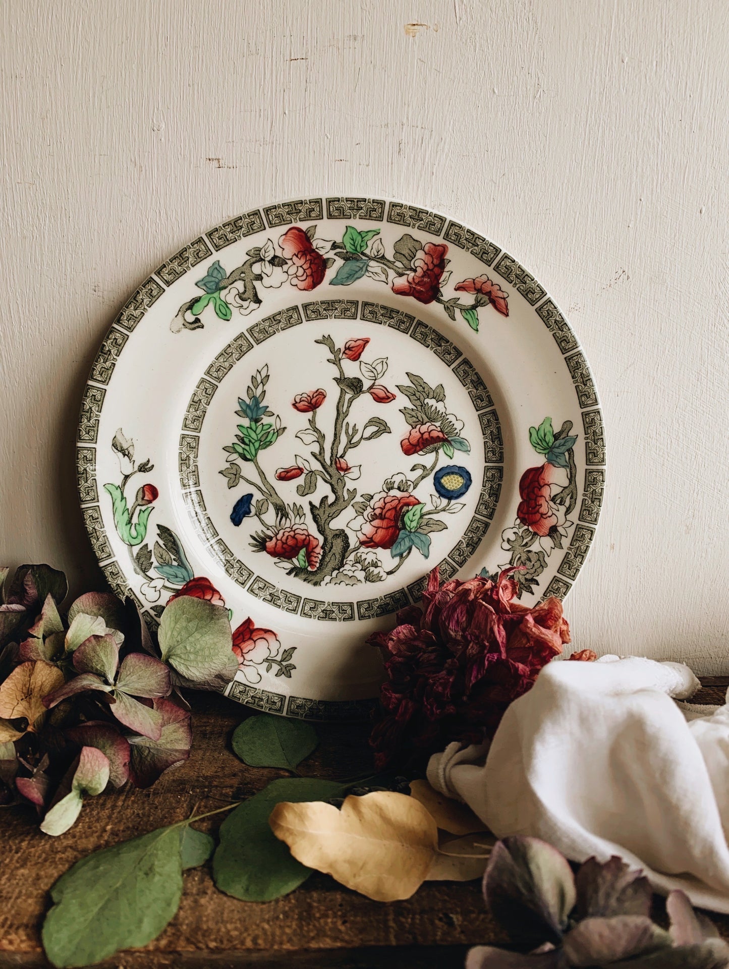 Vintage Floral Indian Tree Meakin Side Plates