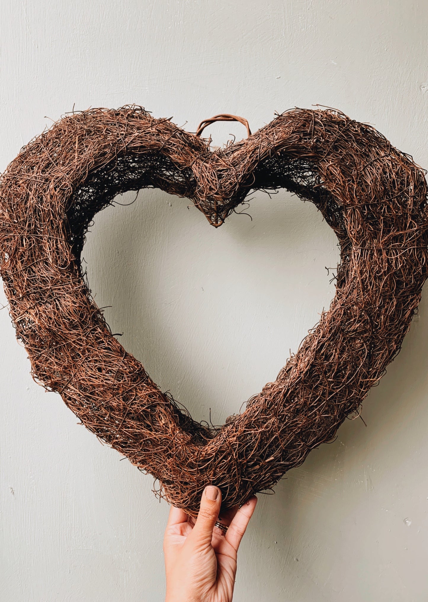 Extra Large Rustic Wooden Heart Wreath (UK SHIPPING ONLY)