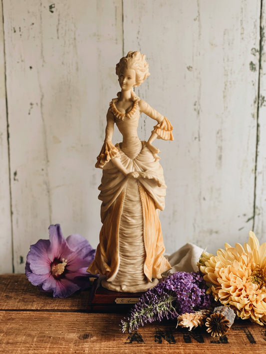 Vintage G. Armani (Italian) Resin Statue ~ lady in dress
