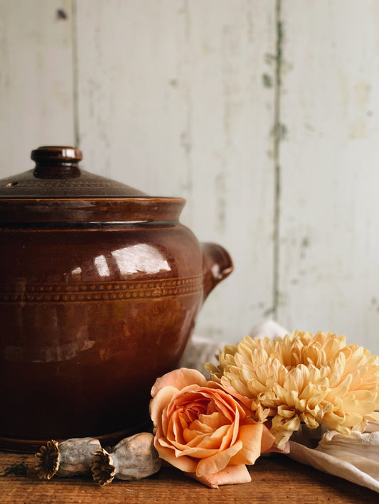 Large Vintage French Salt Glaze Confit (UK SHIPPING ONLY)