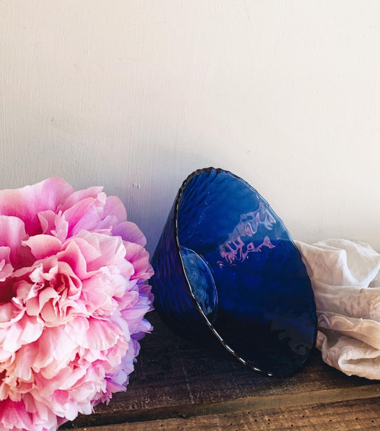 Cobalt Blue Glass Bowl
