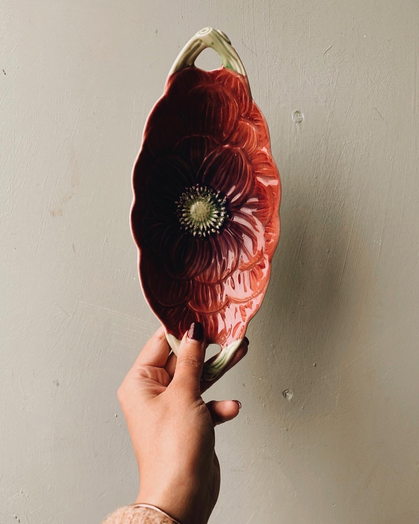 Vintage Poppy Plate