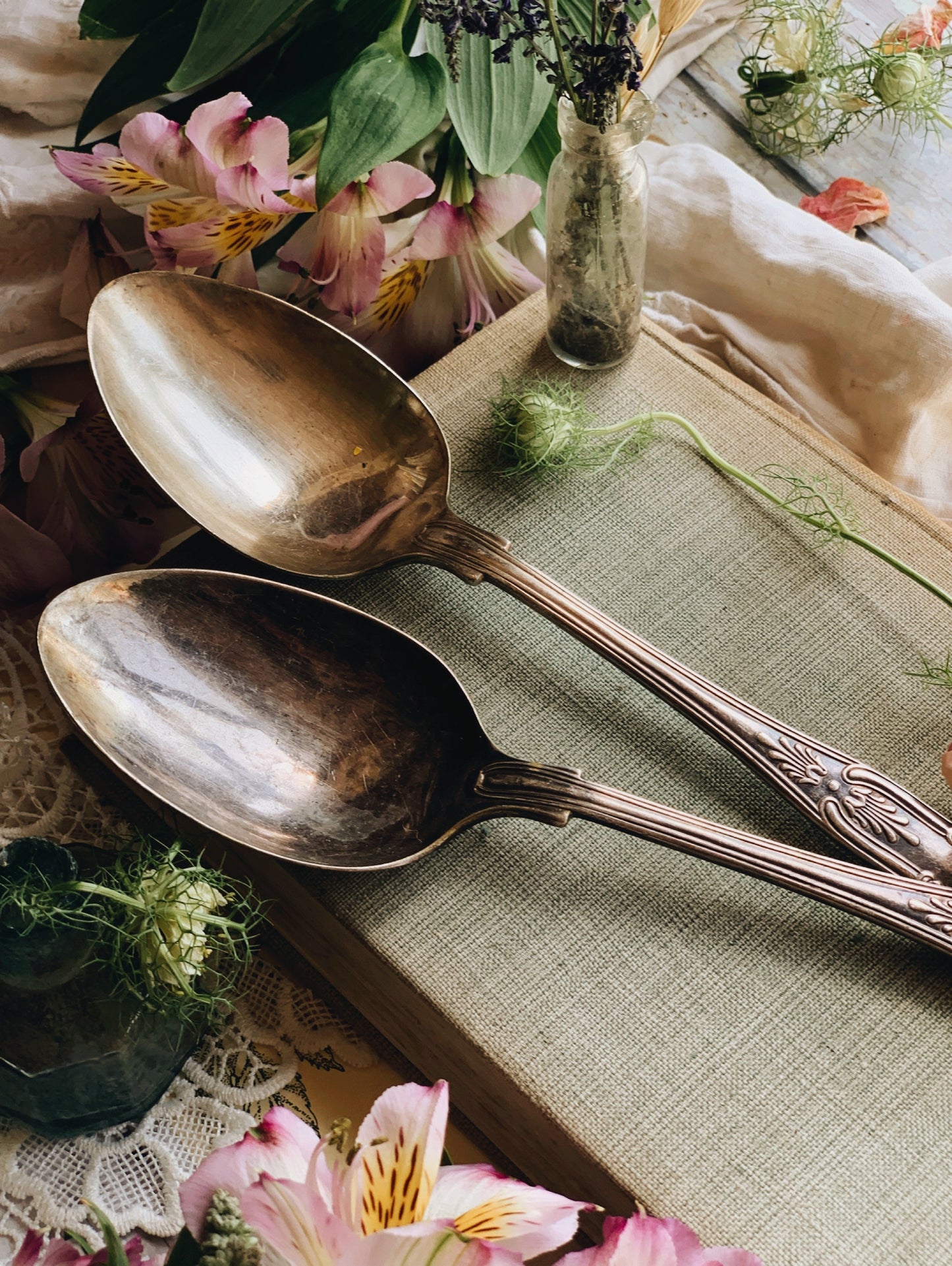 Large Antique EPNS Serving Spoon (two available sold separately)