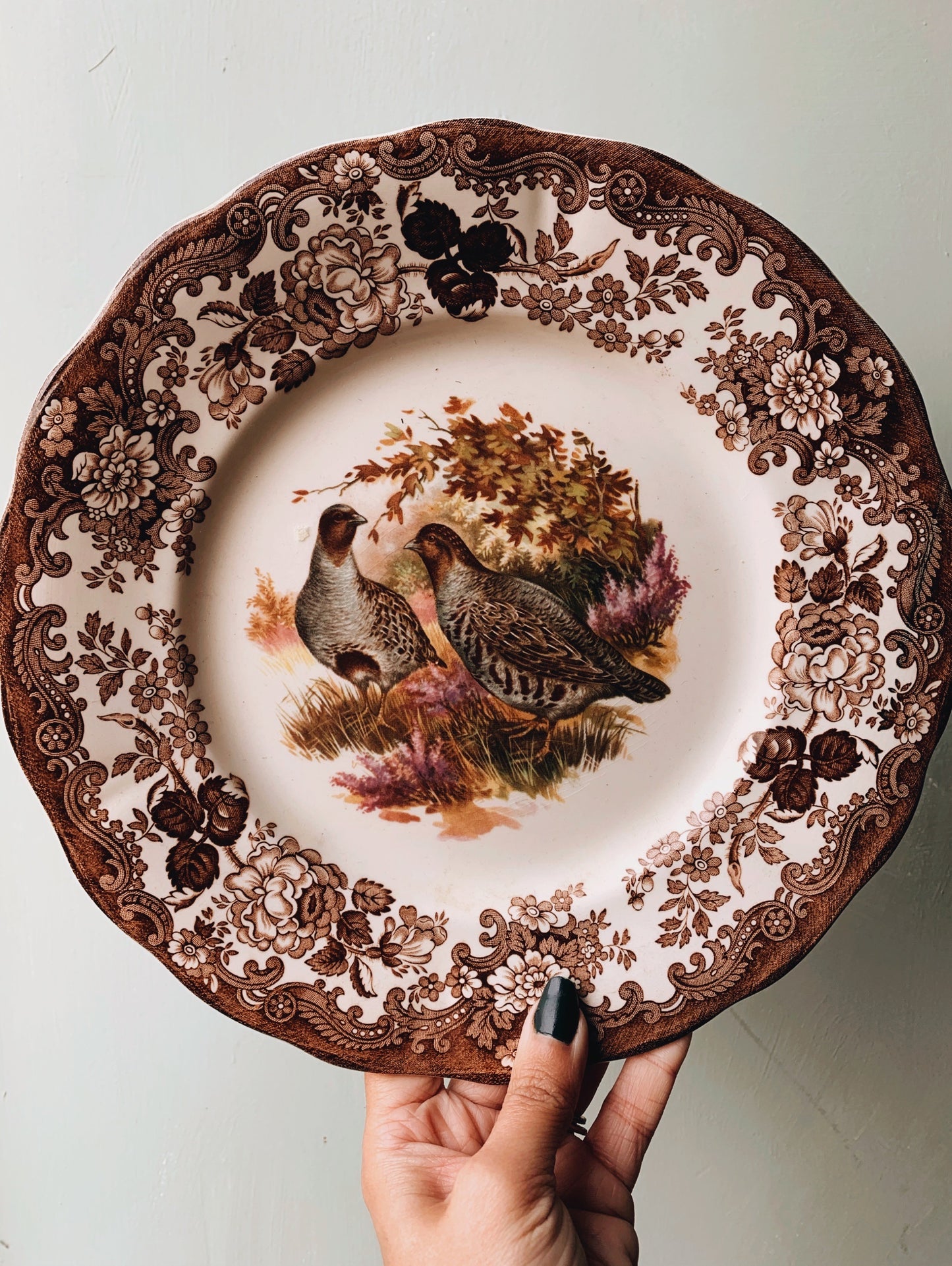Vintage Royal Worcester Two Partridges (game collection) Plate