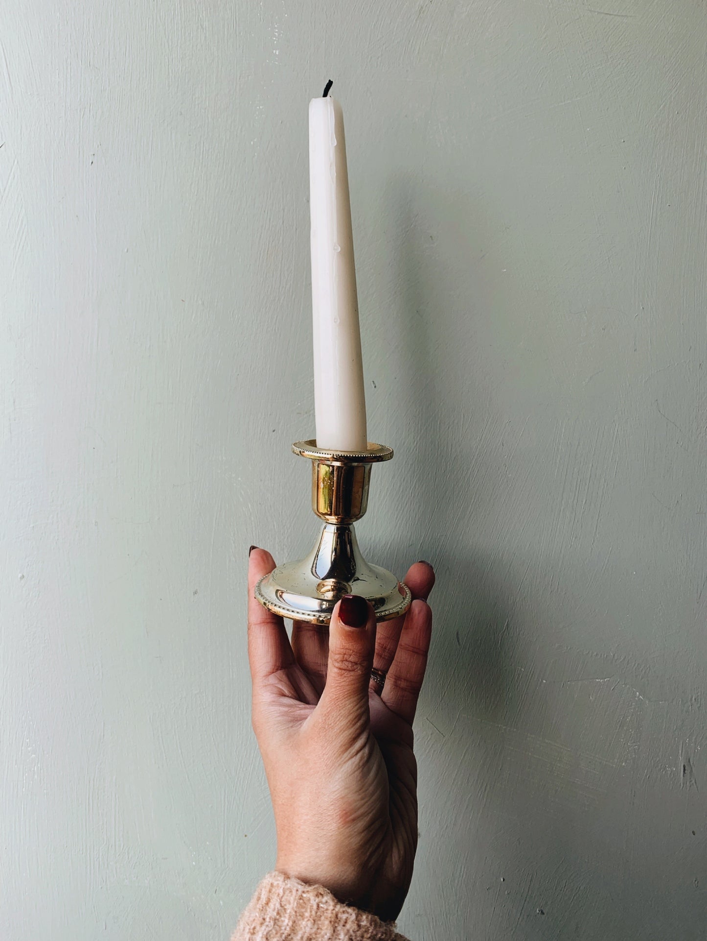 Two Silver (plated) Candle Holders