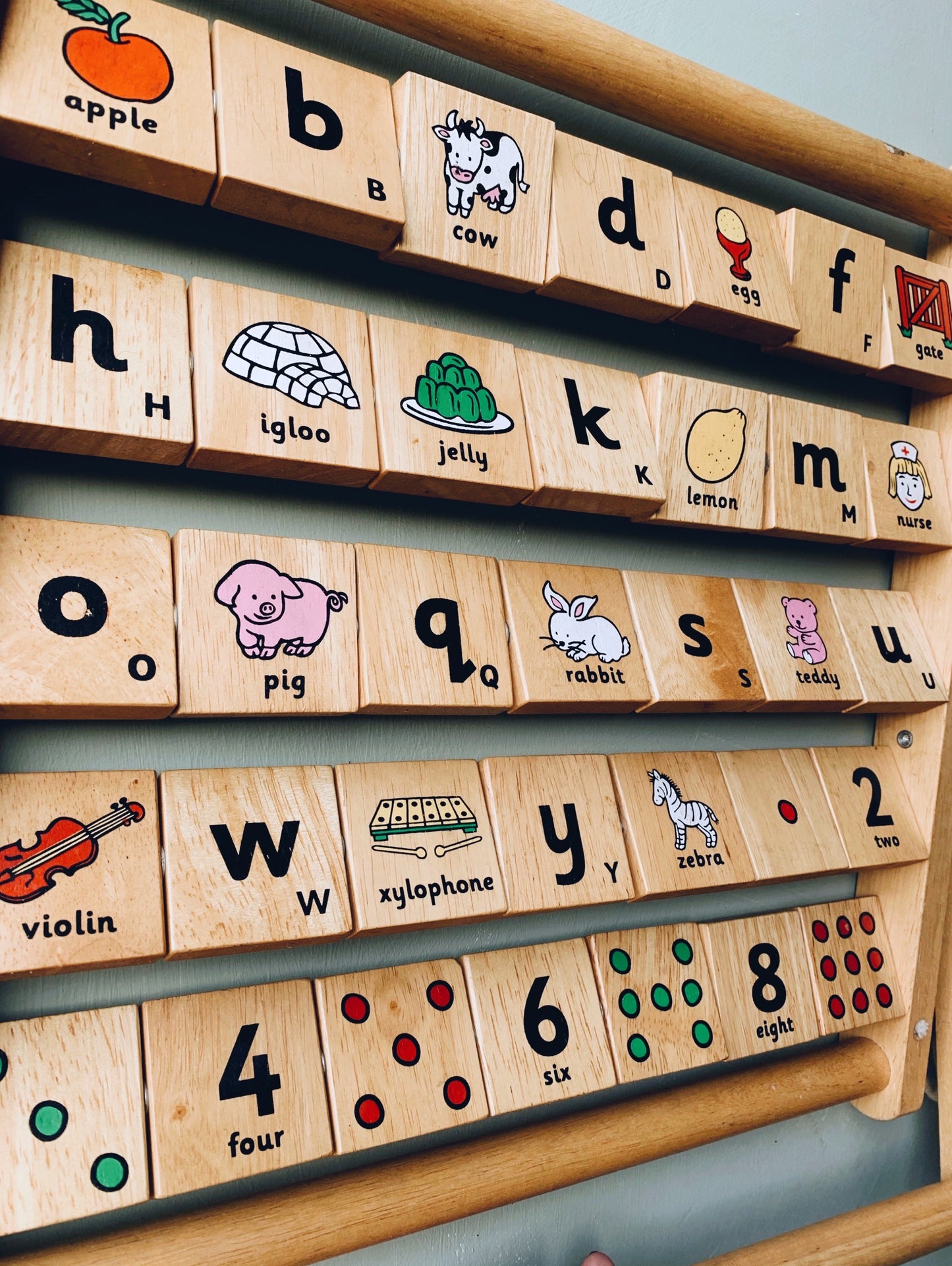 Wooden Activity Board / Letters / Illustrations & Numbers  (UK shipping only)