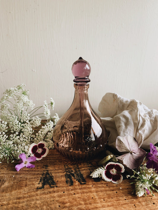 Vintage Purple Perfume Bottle