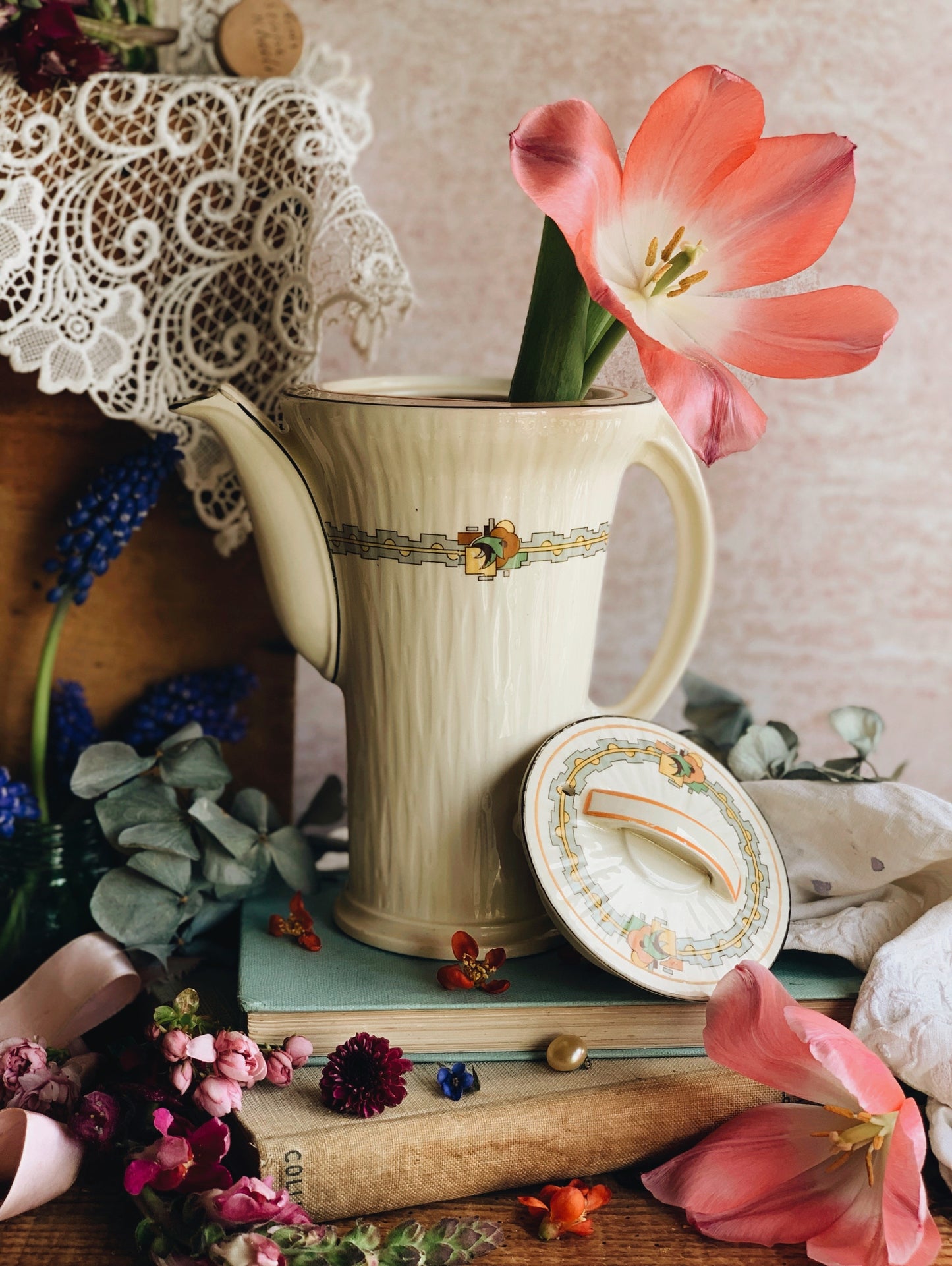 Antique Art Deco Burleigh Coffee Pot