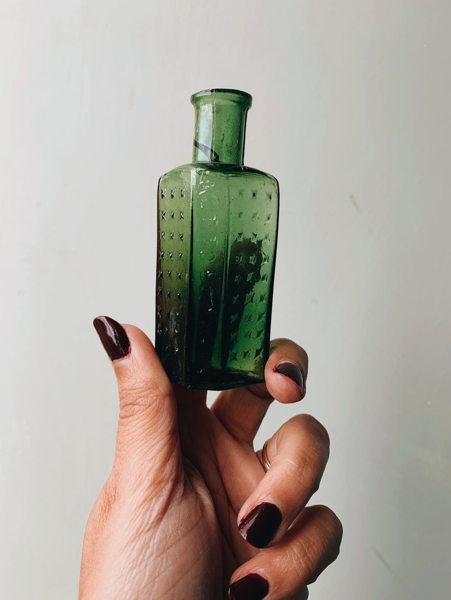 Antique Green Apothecary Bottle