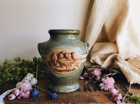 Homebirds Rustic Stone Confit Jar - Stone & Sage 
