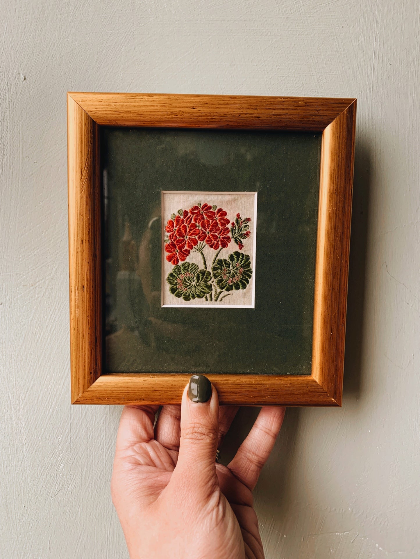 Antique Early 1900’s Silk Flower Artwork
