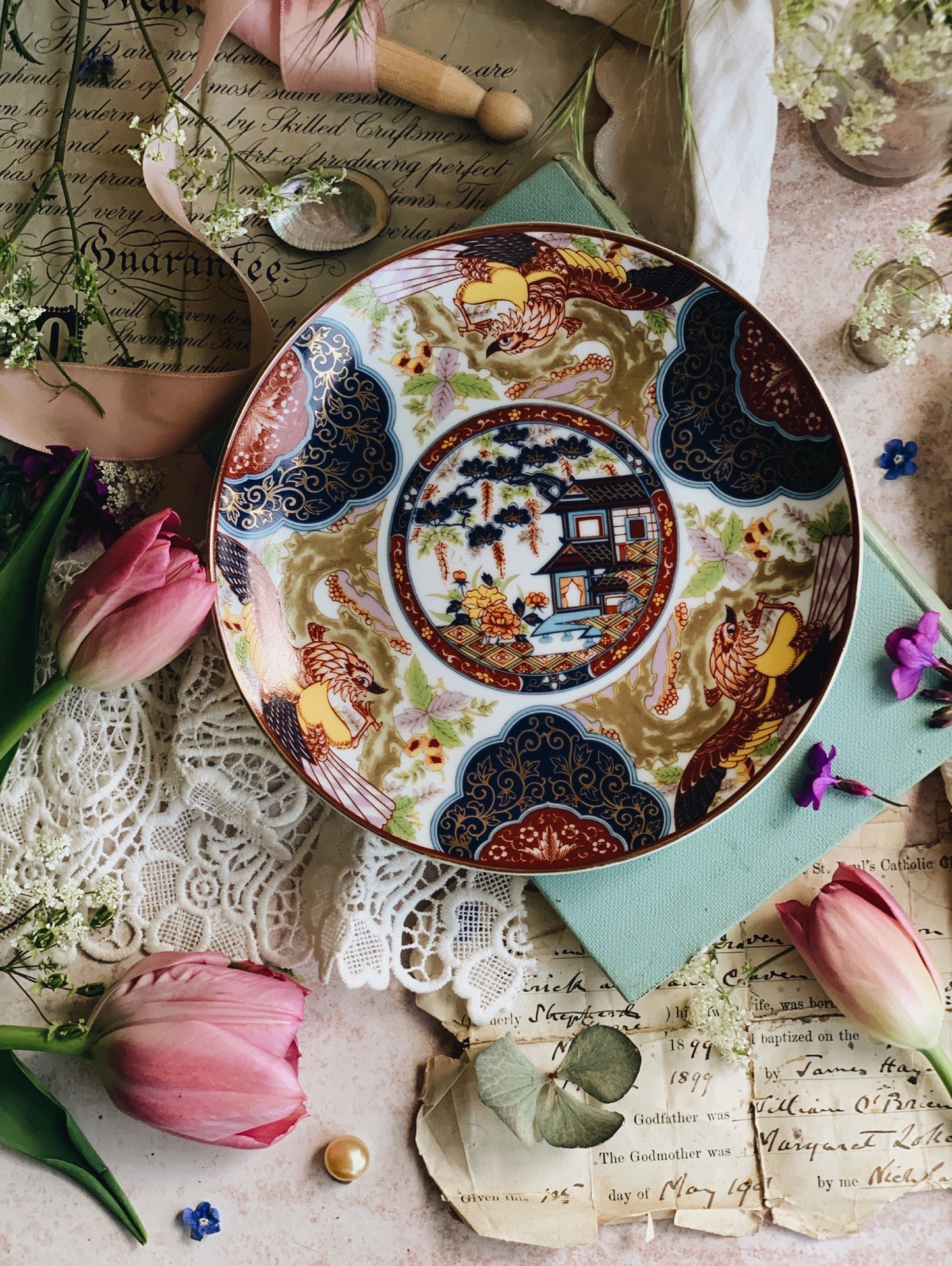Vintage Oriental Narrative Plate
