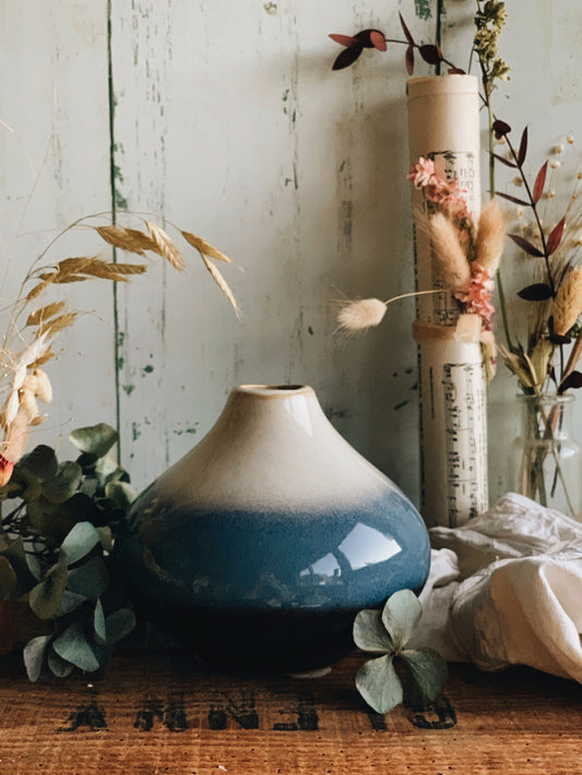 Preloved Blue Ombré Vase