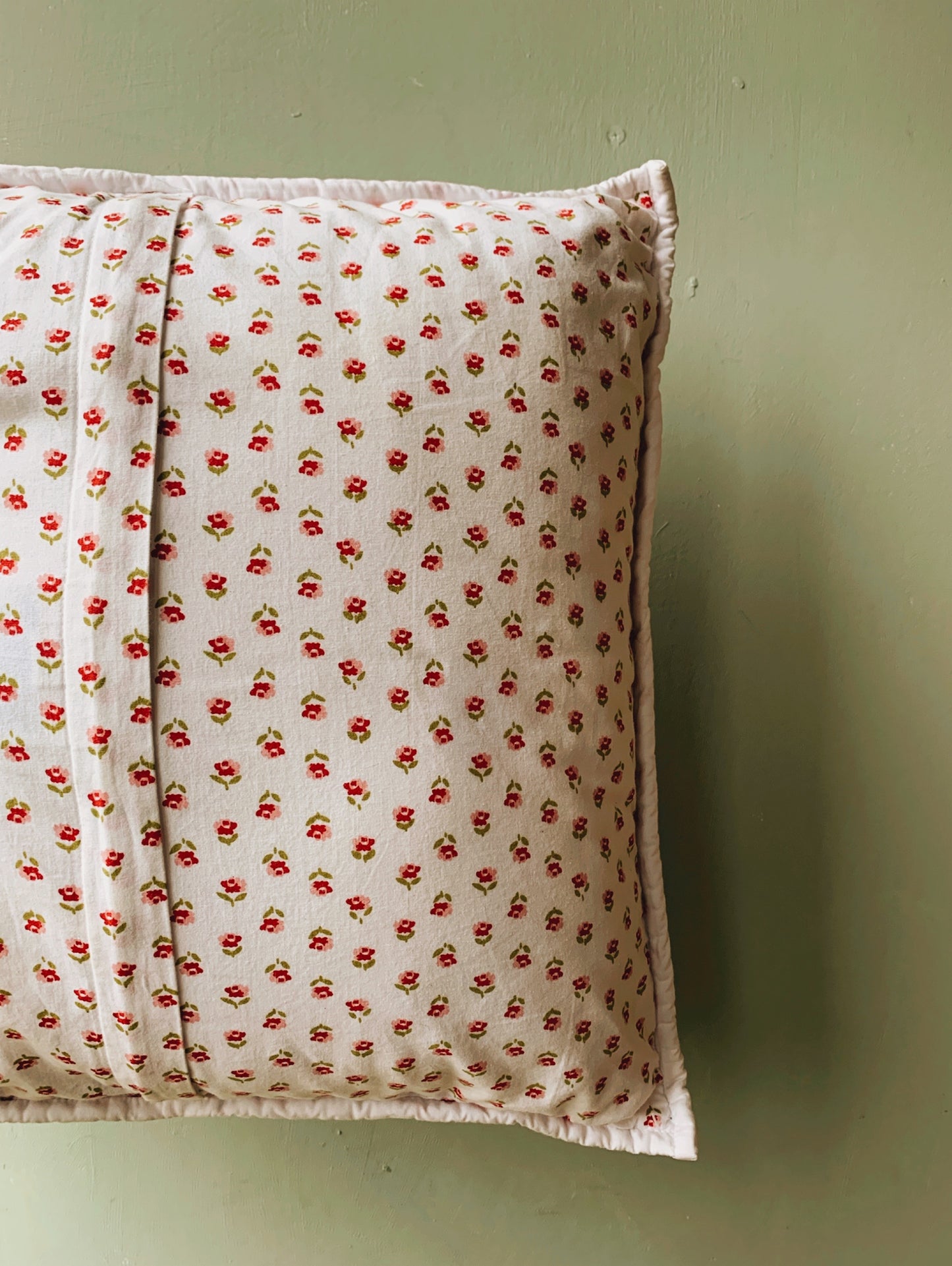 Whimsy Floral Quilted Cushion (UK SHIPPING ONLY)