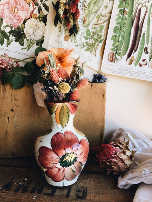 Vintage European Floral Vase