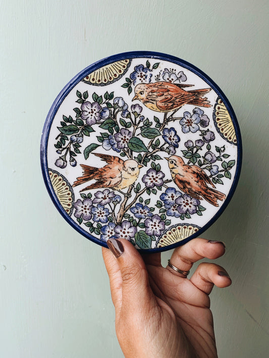Vintage Decorative Bird Plate
