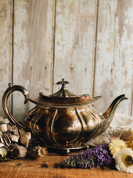 Antique Silver Stamped EPNS Teapot