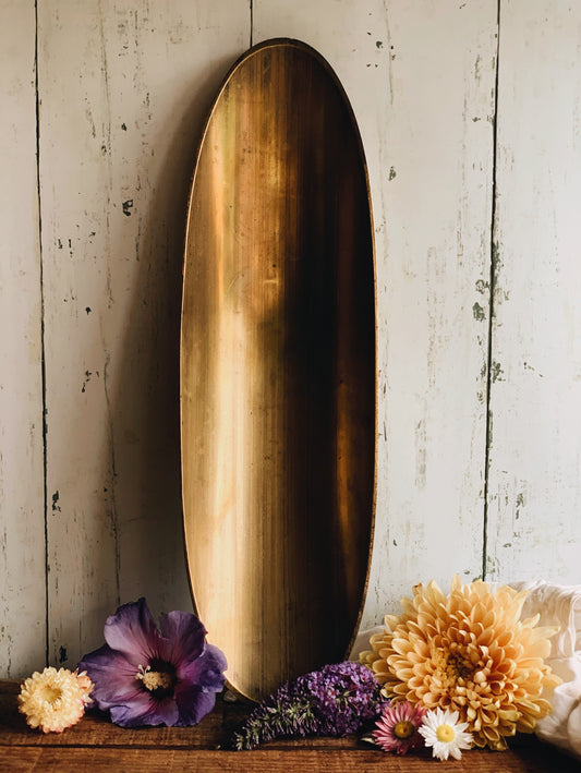 Large Vintage Brass Dish (UK SHIPPING ONLY VERY HEAVY)