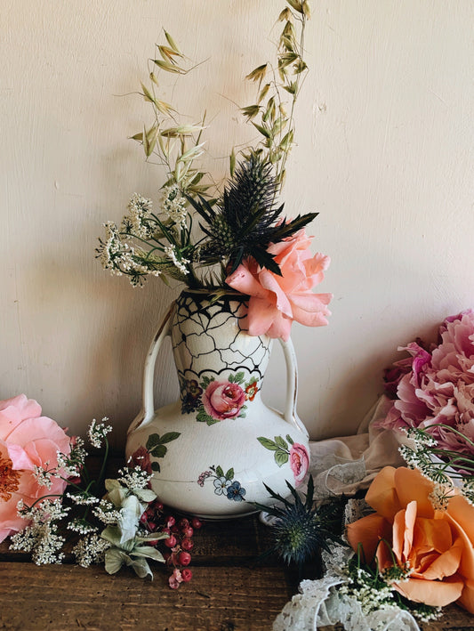 Vintage A.E Gray Rose Vase