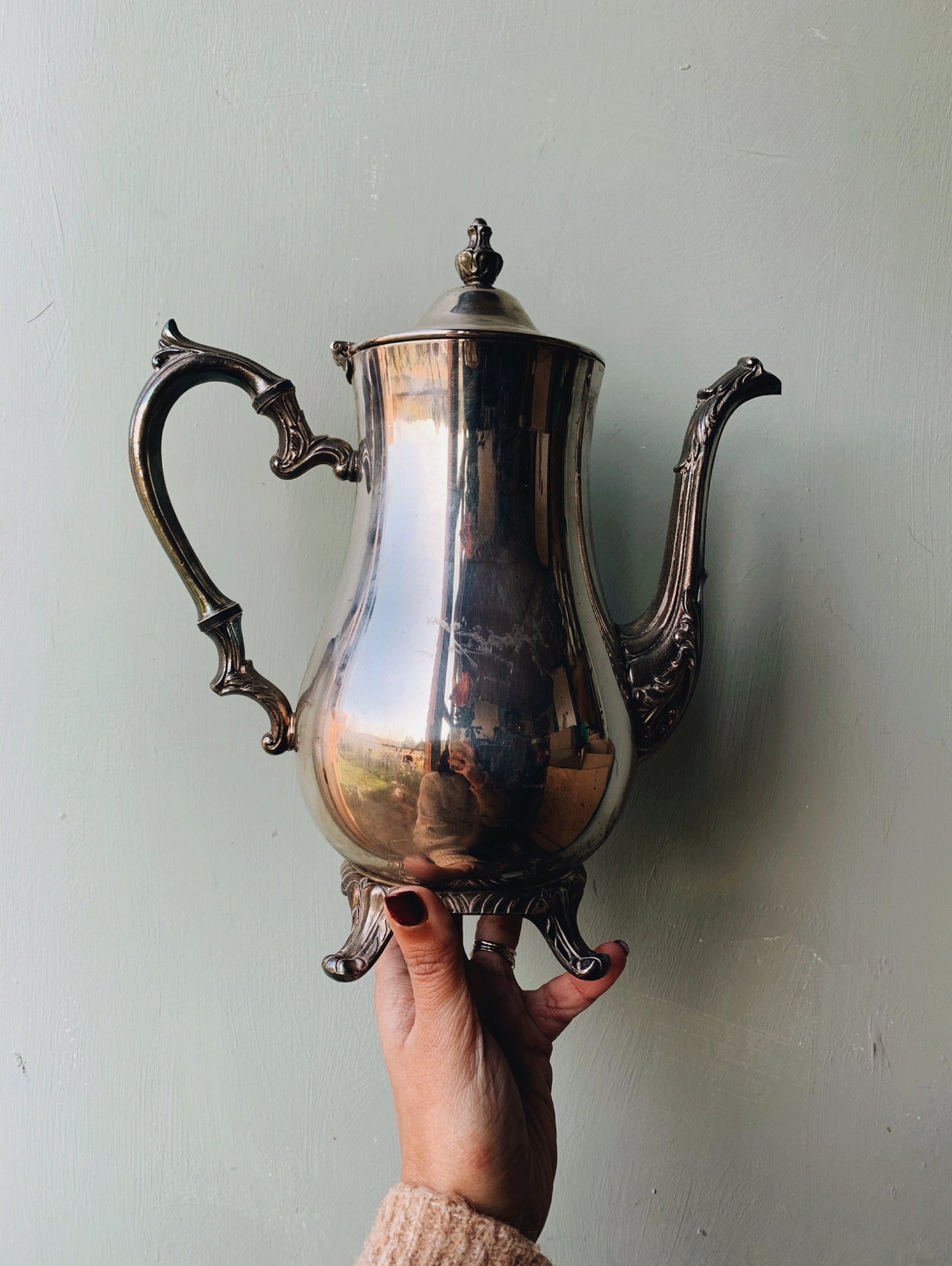 Antique Silver Coffee / Tea Pot