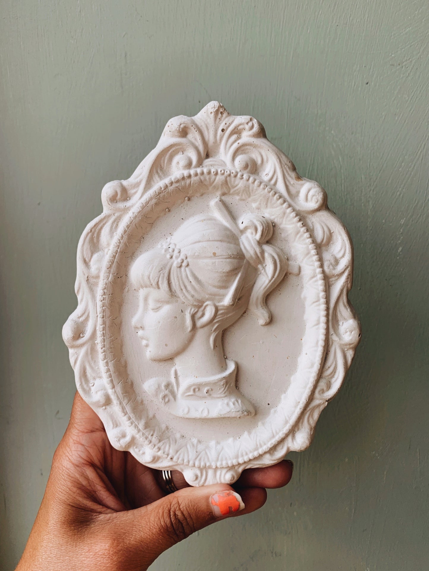 Decorative Frame with Girl Relief
