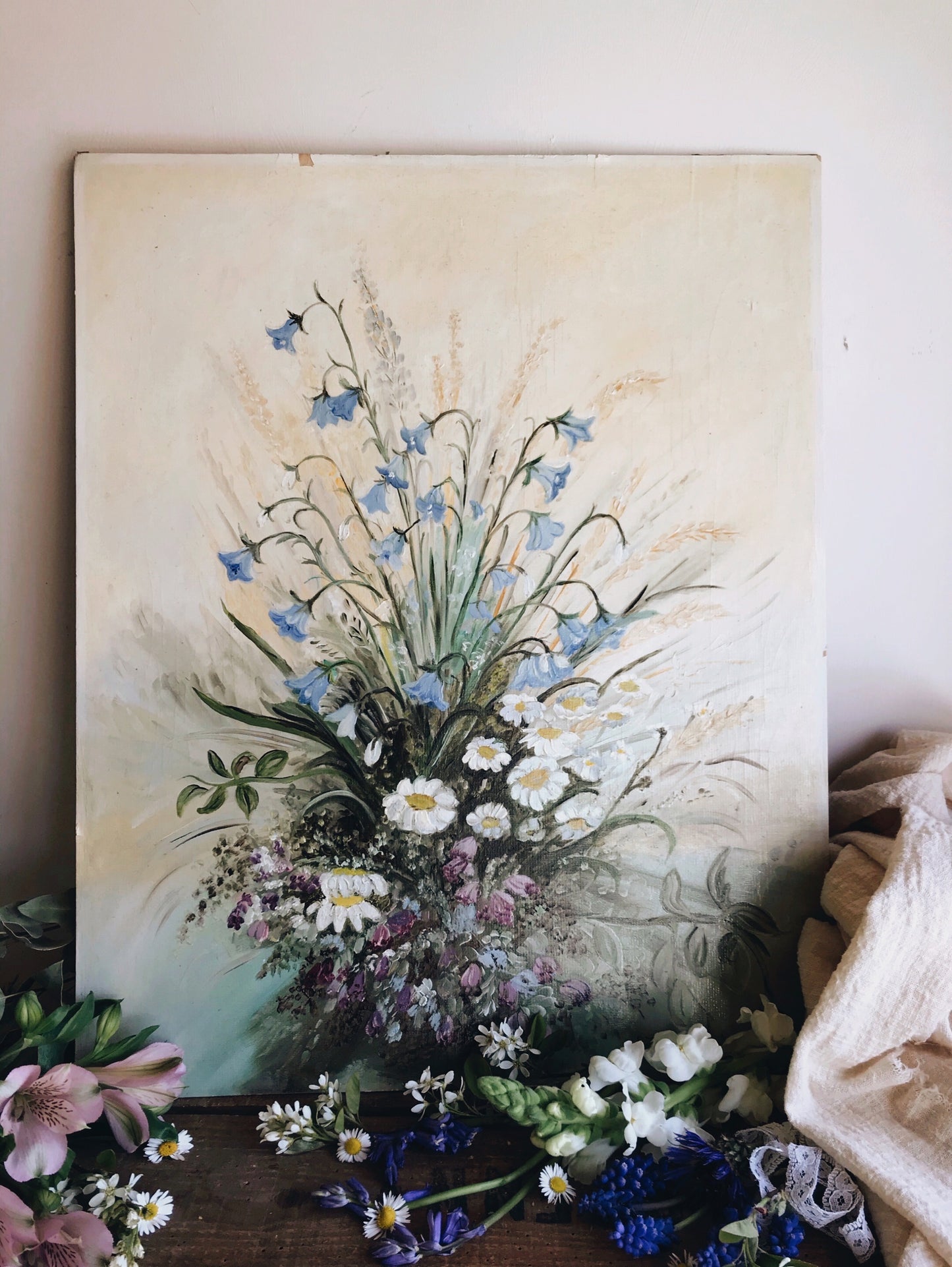 Floral Spring Oil Painting - Stone & Sage 