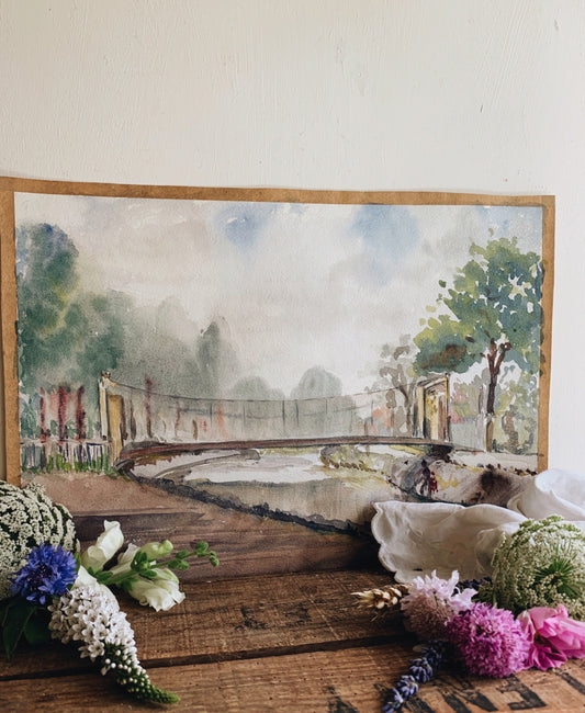 Vintage 1950’s Impressionist Watercolour