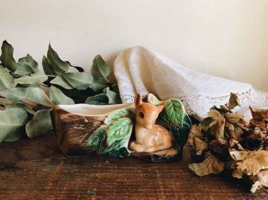 Vintage Hornsea Fauna Deer Planter (kitsch) - Stone & Sage 